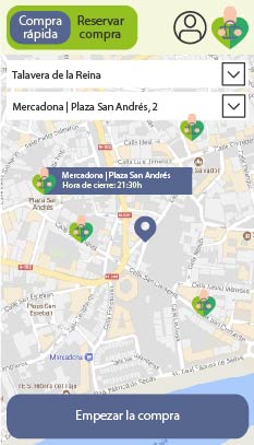 seleccionas ciudad y supermercado